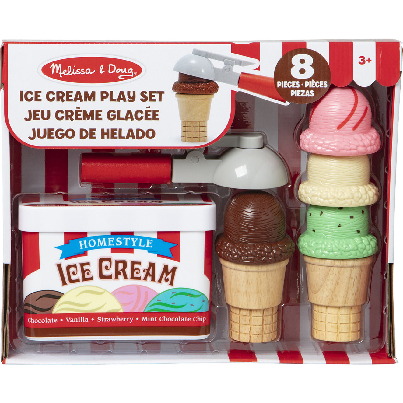 Melissa & Doug - Scoop & Stack Eiscreme Set, Spielküche