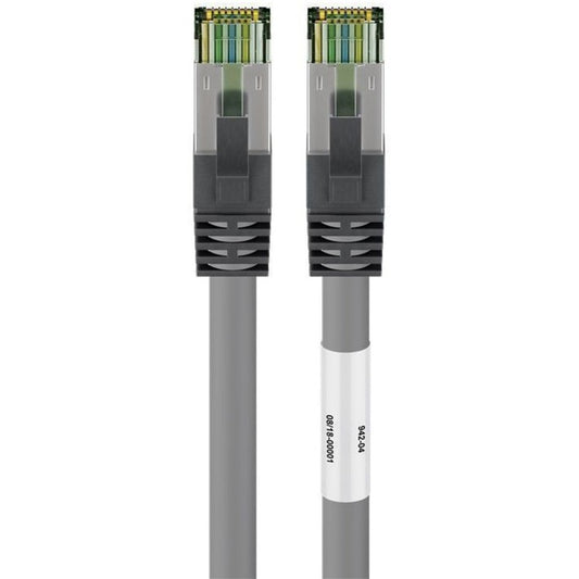 Goobay CAT 8.1 Patchkabel, S/FTP (PiMF) (grau, 2 Meter)