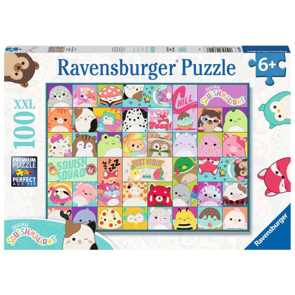 Ravensburger Kinderpuzzle Viele bunte Squishmallows (100 Teile)