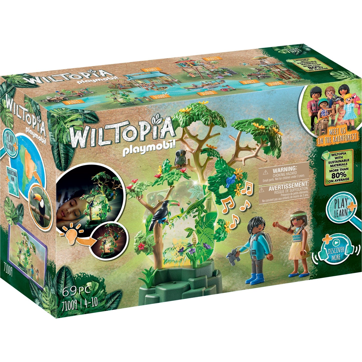 PLAYMOBIL 71009 Wiltopia Nachtlicht Regenwald, Konstruktionsspielzeug