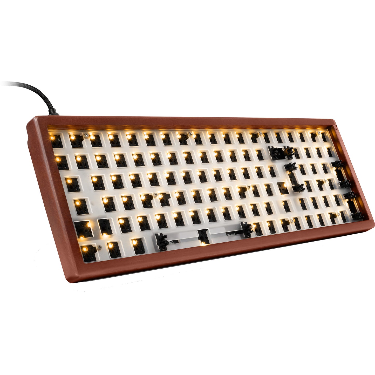 SKILLER SGK50 S2 Wood Barebone, Gaming-Tastatur