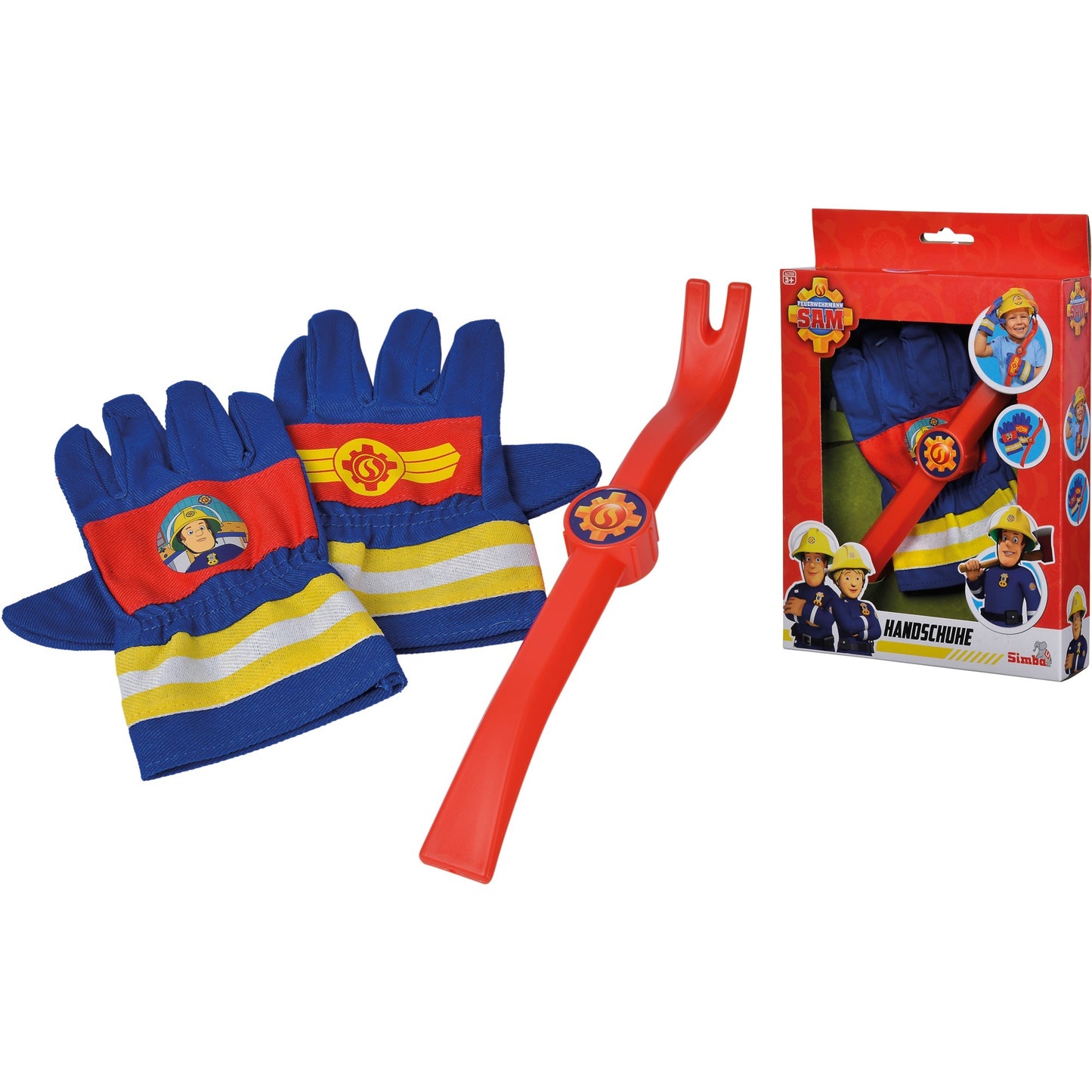 Simba Feuerwehrmann Sam Feuerwehr Handschuhe (blau/rot)