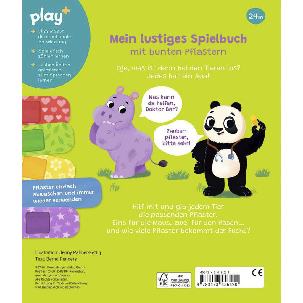 play+ Pflaster her, sagt Doktor Bär, Lernbuch