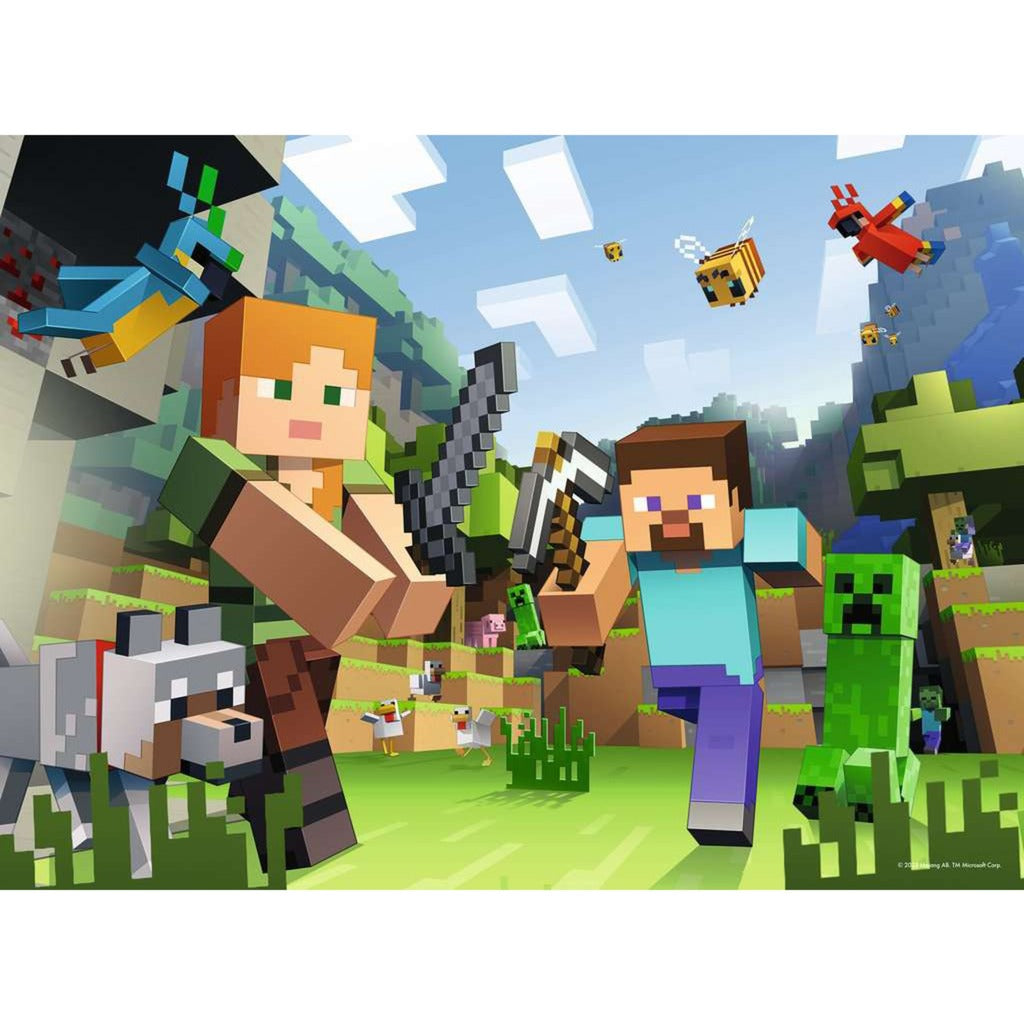 Kinderpuzzle Minecraft - Steve und Alex