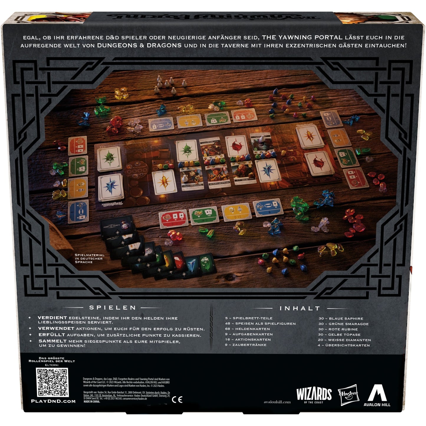 Hasbro Avalon Hill Dungeons & Dragons - The Yawning Portal (deutsche Ausgabe), Brettspiel