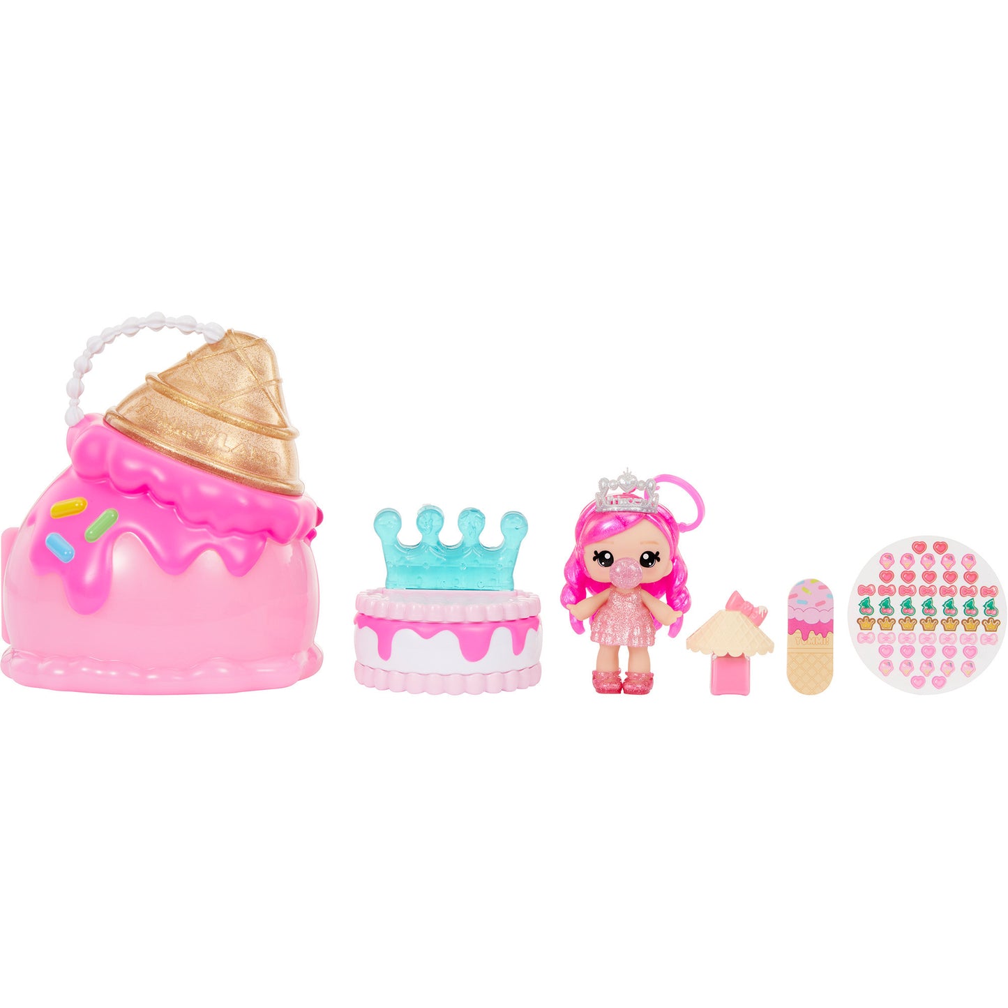 Yummiland Beauty Bag Playset + Lip Gloss Doll - Ice Cream Beauty Bag, Basteln