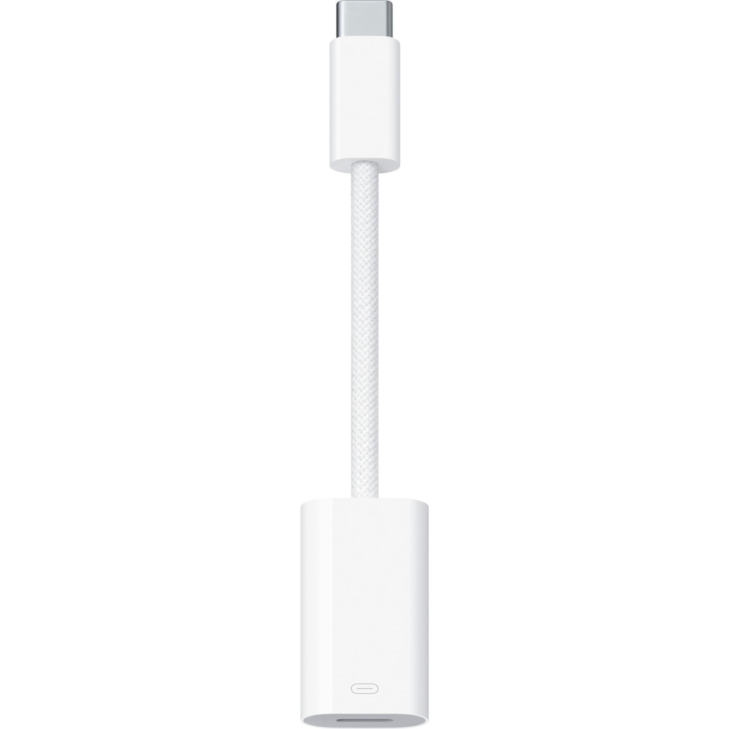 Apple USB Adapter, USB-C Stecker > Lightning Buchse (weiss, gesleevt)