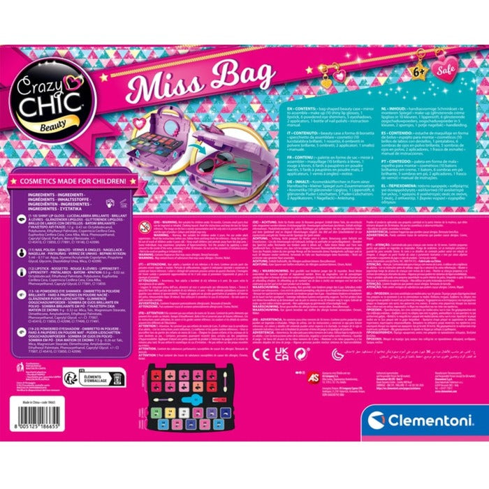 Clementoni Crazy Chic - Miss Bag, Basteln