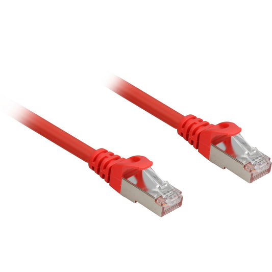 Sharkoon Patchkabel RJ45 Cat.6a SFTP (rot, 25 cm, LSOH (Halogenfrei))