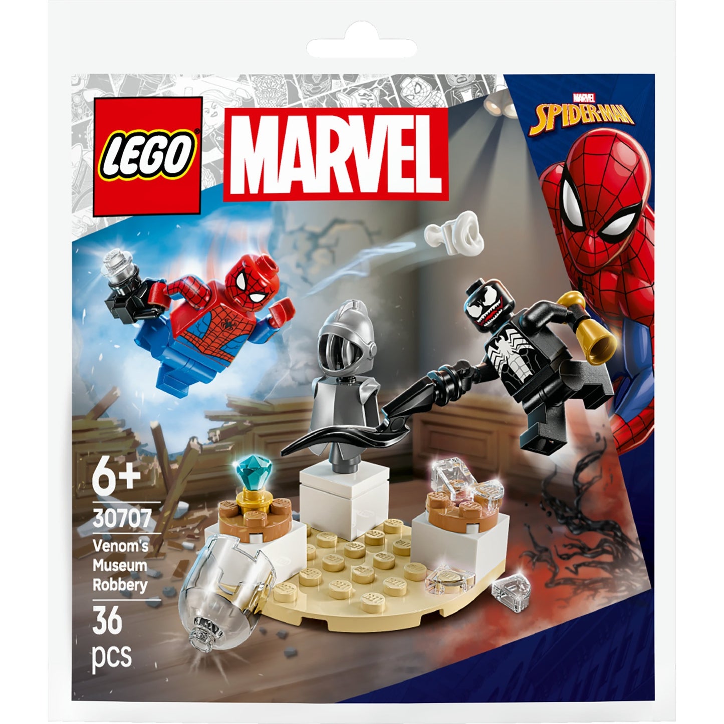 30707 Marvel Super Heroes Venoms Museumsraub, Konstruktionsspielzeug