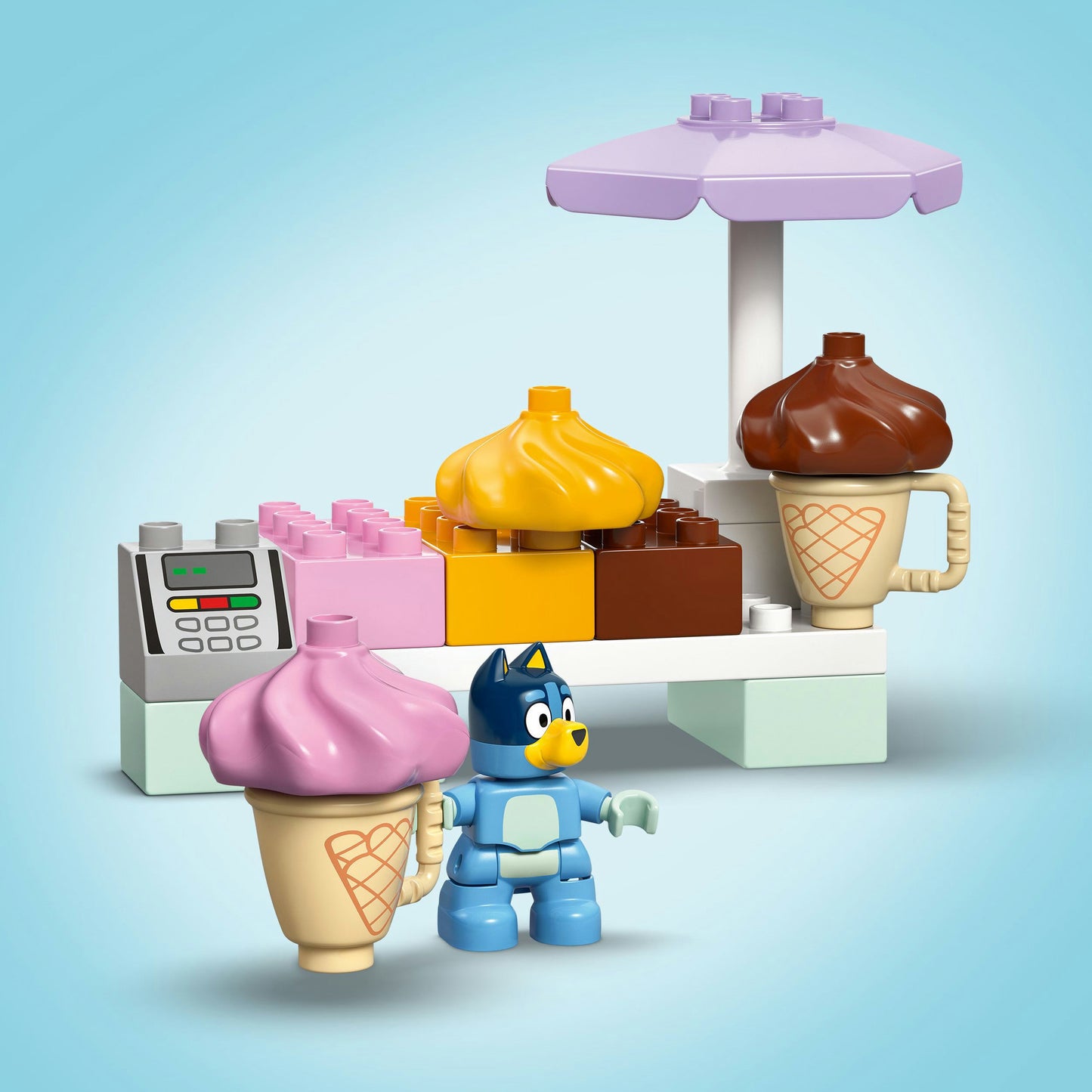 10458 DUPLO Bluey Ausflug zur Eisdiele mit Bluey, Konstruktionsspielzeug