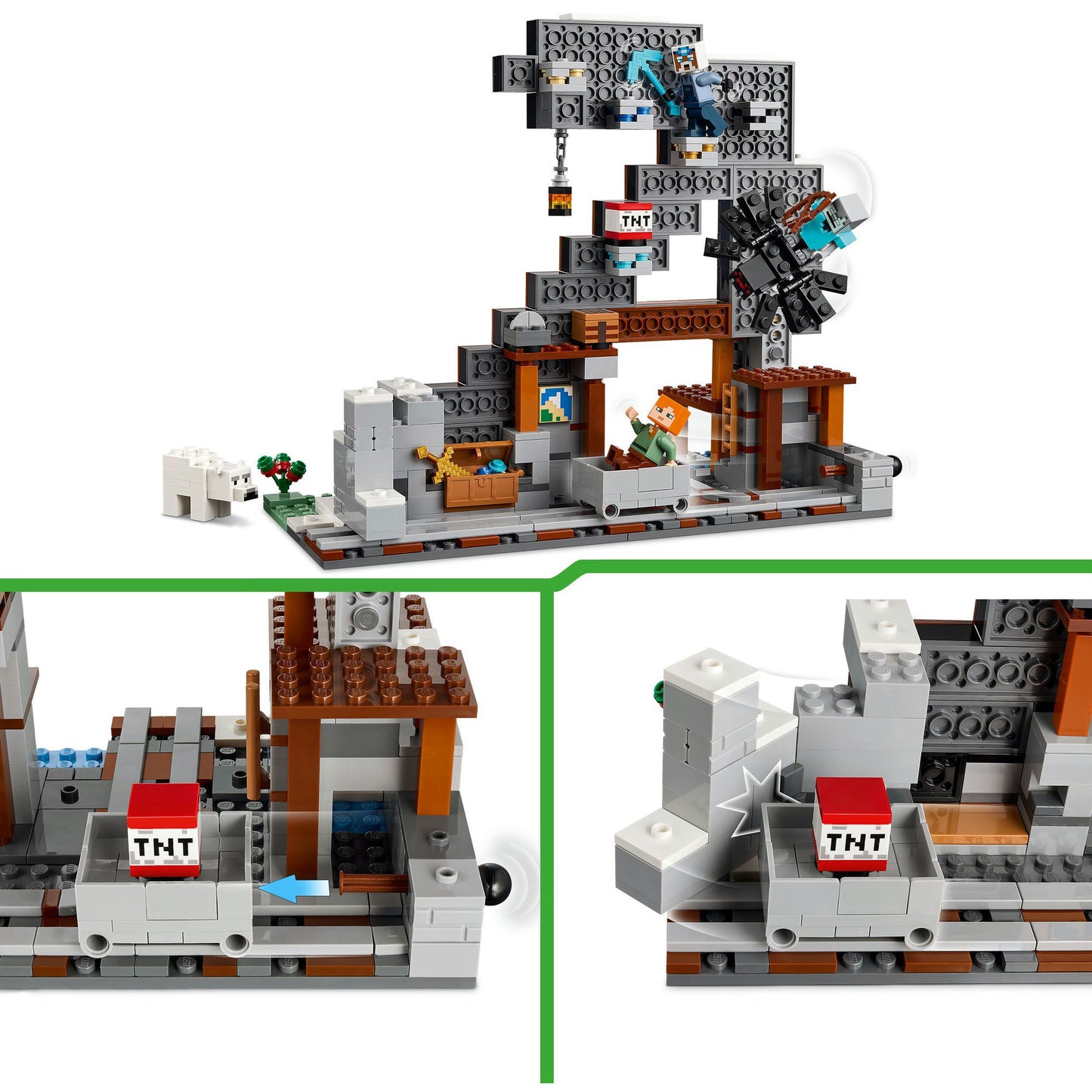 21277 Minecraft Die Spitzhackenmine, Konstruktionsspielzeug