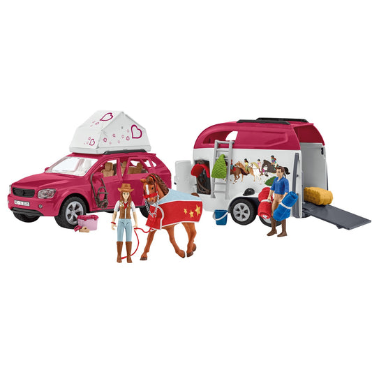 Schleich Horse Club Abenteuer mit Auto und Pferdeanhänger, Spielfahrzeug