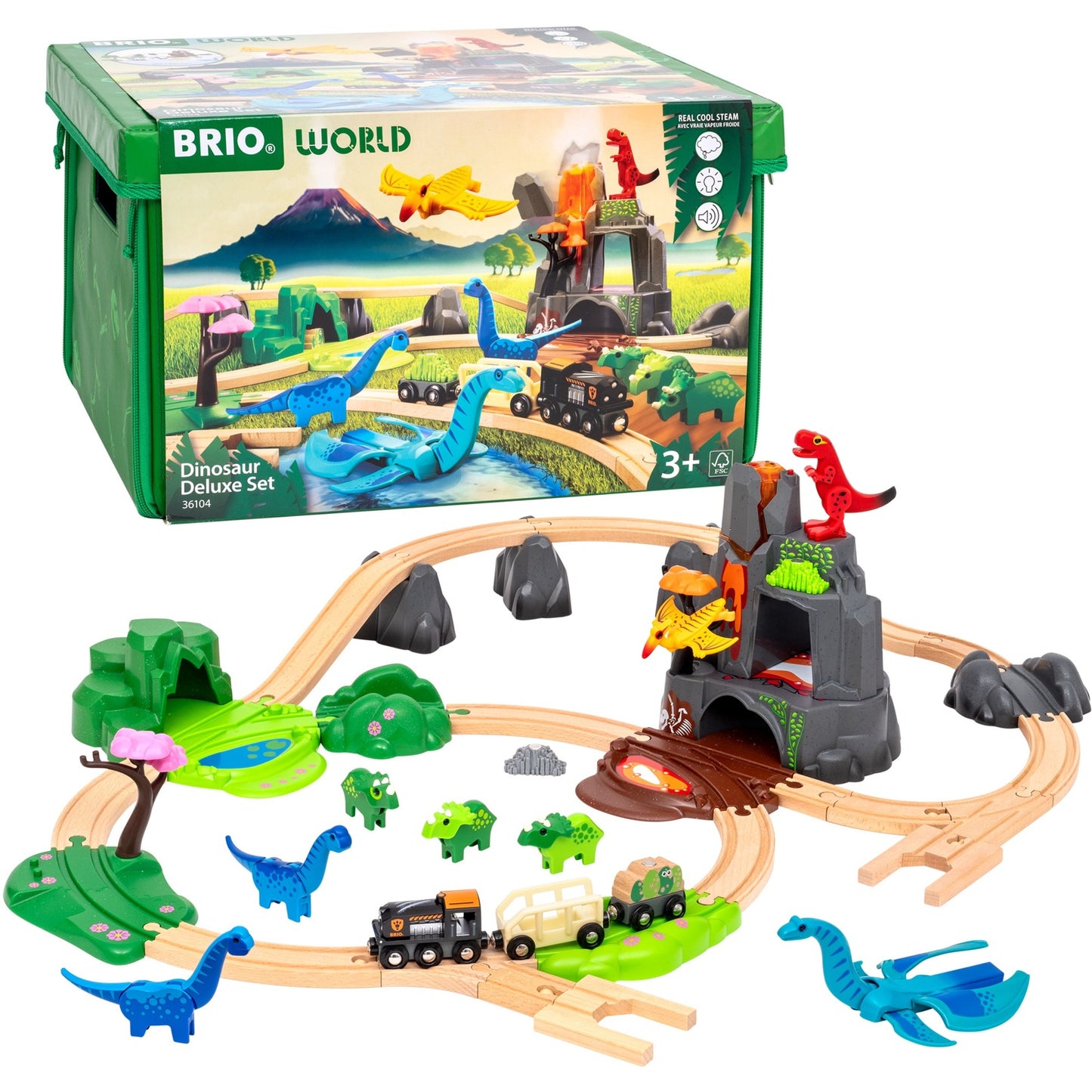 World Dinosaurier Deluxe Set, Bahn