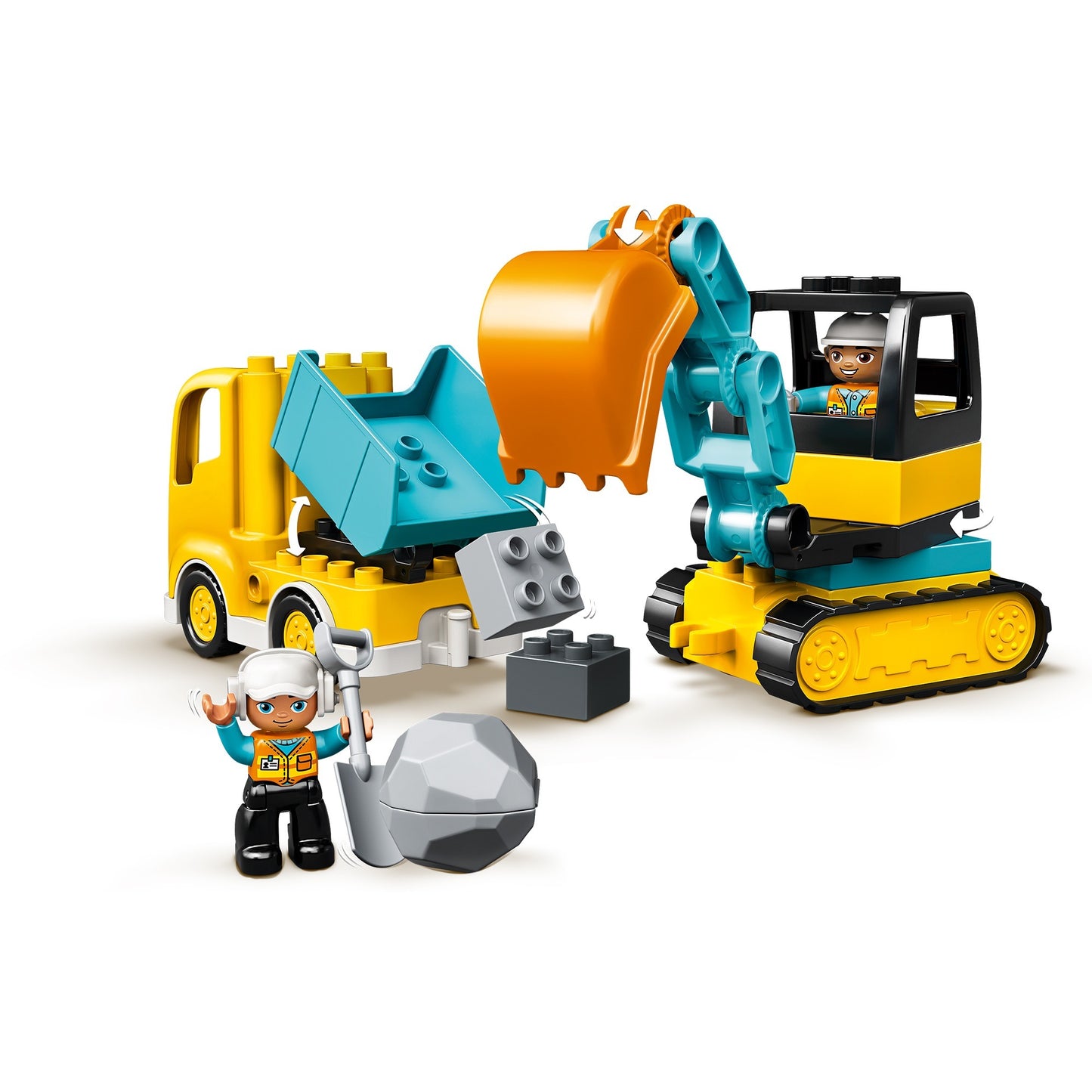 LEGO 10931 DUPLO Bagger und Laster, Konstruktionsspielzeug