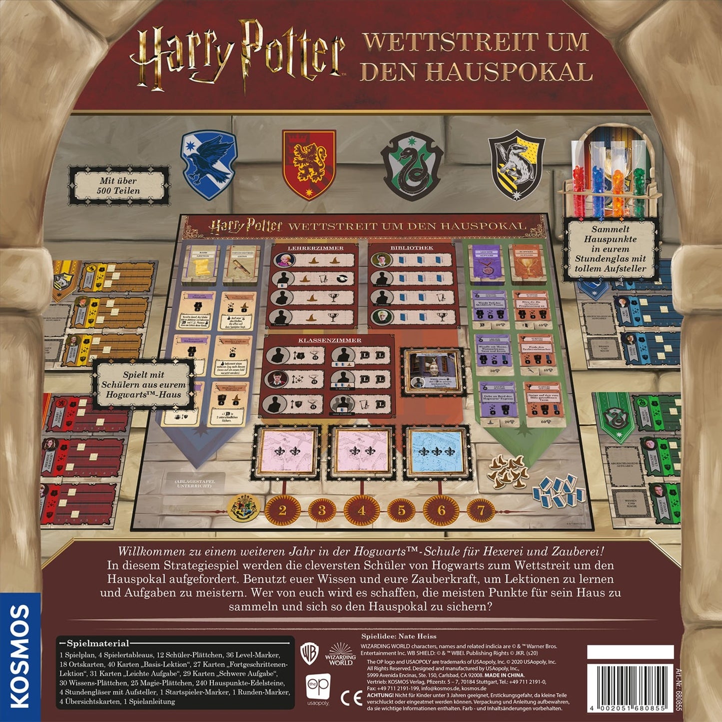 KOSMOS Harry Potter - Wettstreit um den Hauspokal, Brettspiel