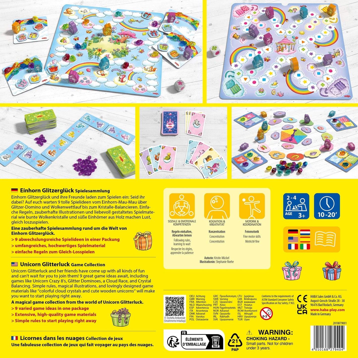Einhorn Glitzerglück - Spielesammlung, Brettspiel