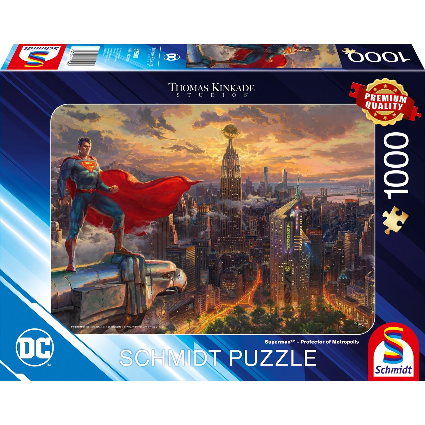 Schmidt Spiele Thomas Kinkade Studios: DC - Superman - Protector of Metropolis (1000 Teile)