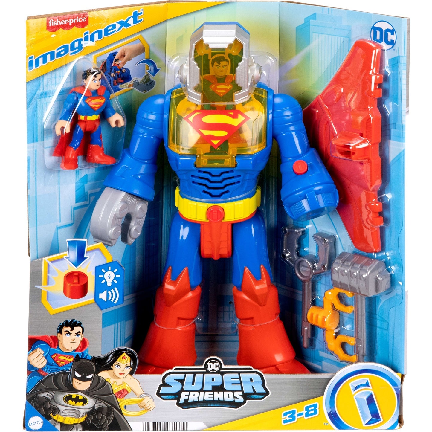 Imaginext DC Super Friends Superman Insider im Exo-Anzug, Spielfigur