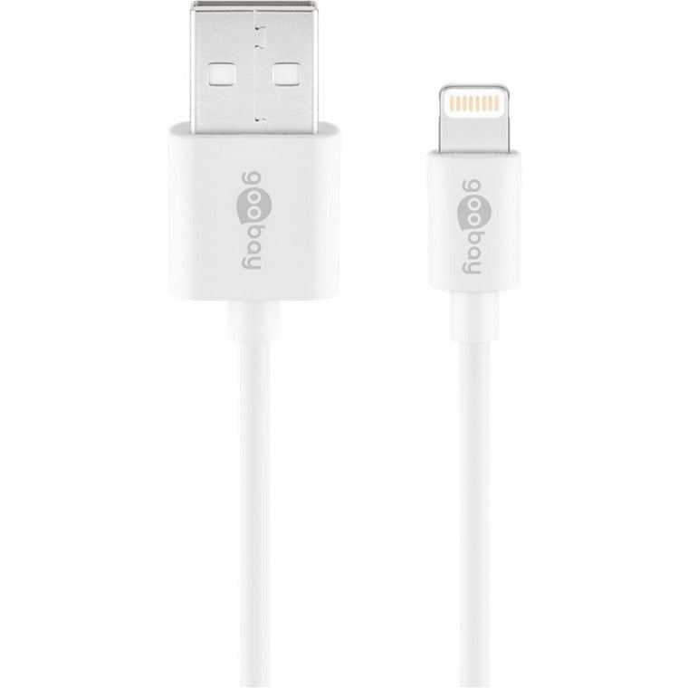 Goobay USB 2.0 Adapterkabel, USB-A Stecker > Lightning Stecker (weiss, 50cm)