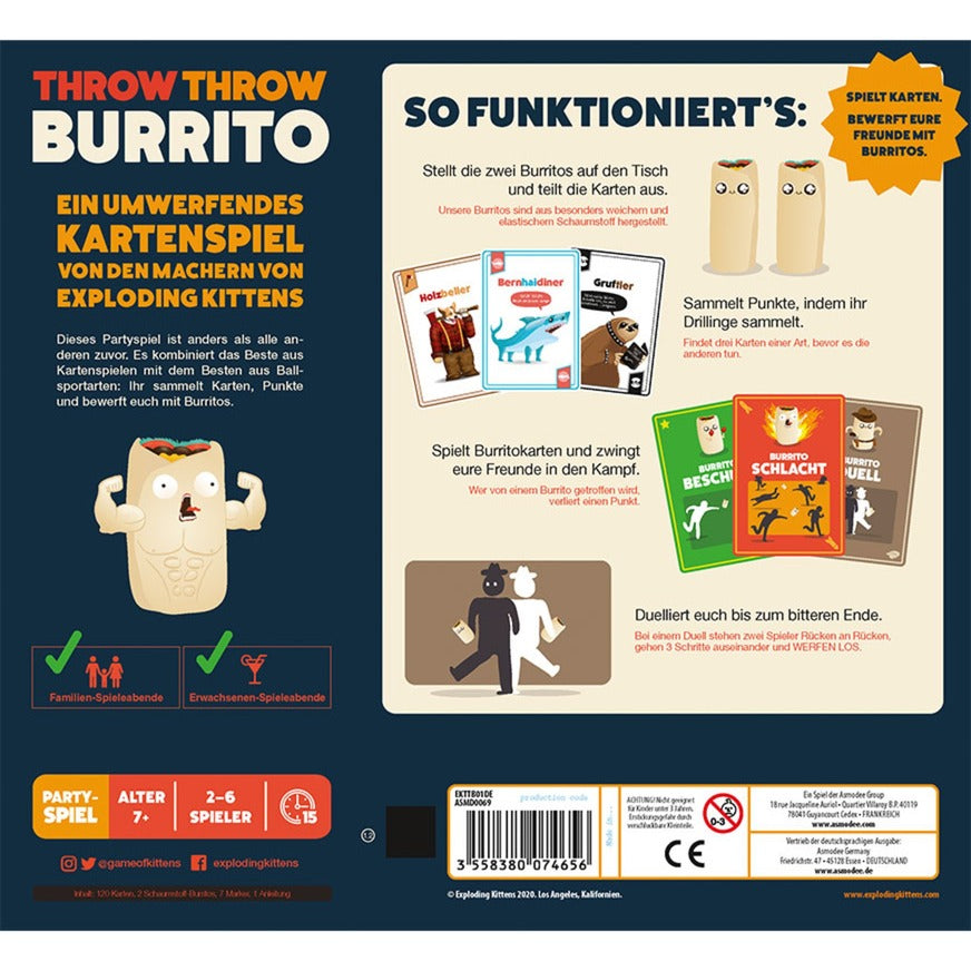 Asmodee Throw Throw Burrito, Kartenspiel