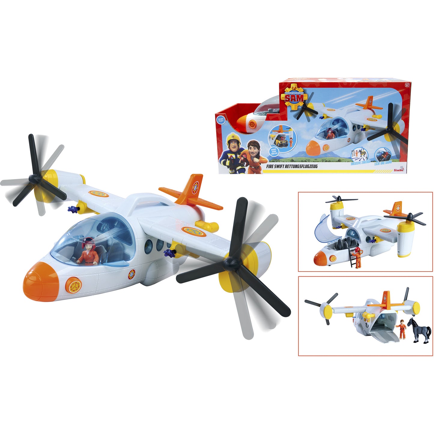 Feuerwehrmann Sam Fire Swift Rettungsflugzeug, Spielfahrzeug