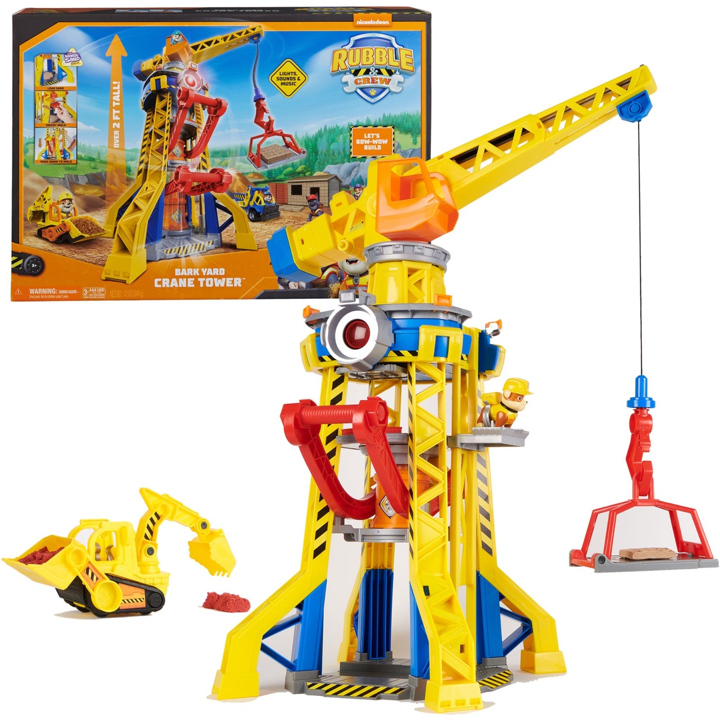 Spinmaster Rubble & Crew - Baupfoten Hof Kran-Spielset