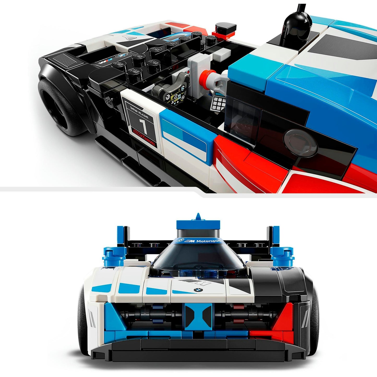 LEGO 76922 Speed Champions BMW M4 GT3 & BMW M Hybrid V8 Rennwagen, Konstruktionsspielzeug