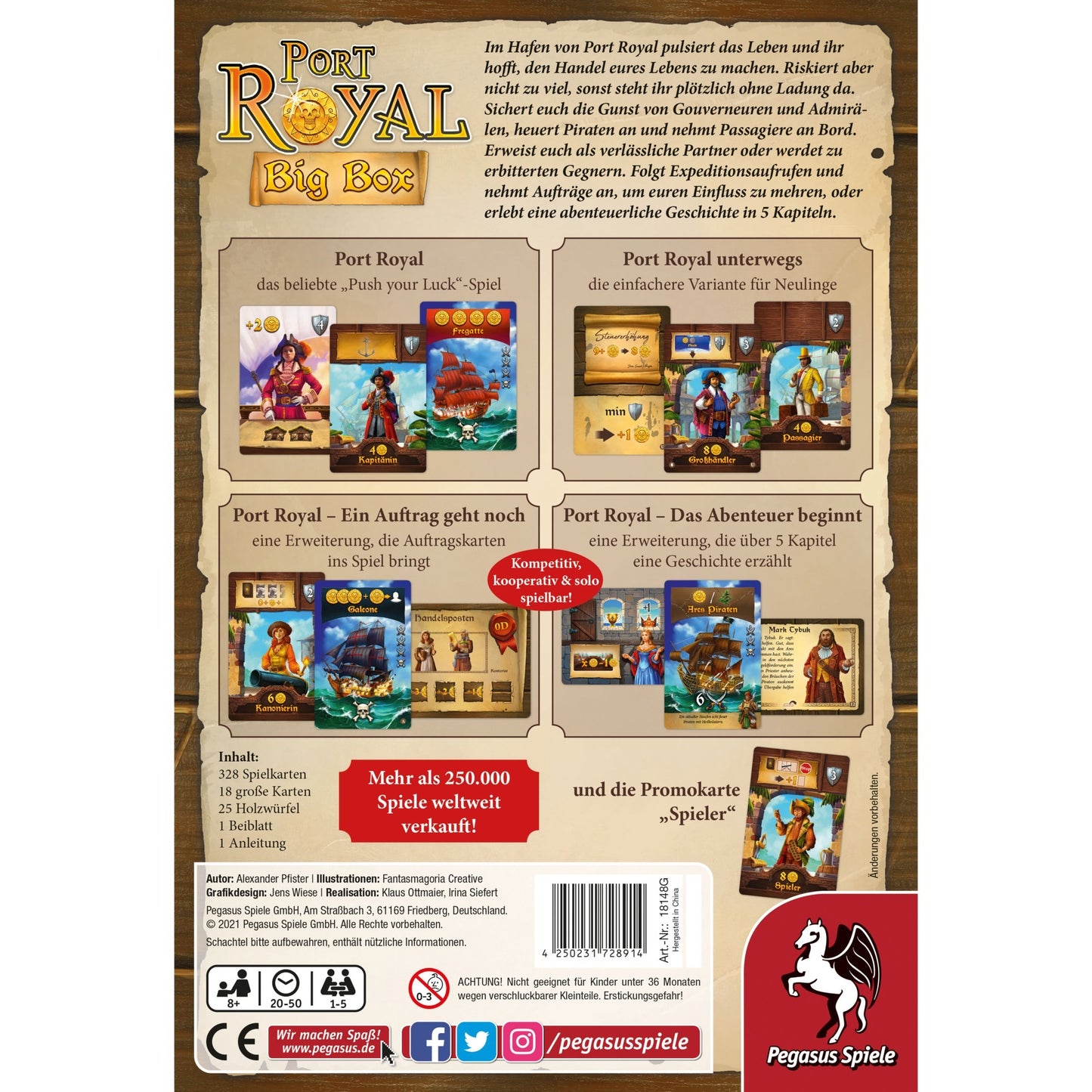 Pegasus Port Royal Big Box, Kartenspiel