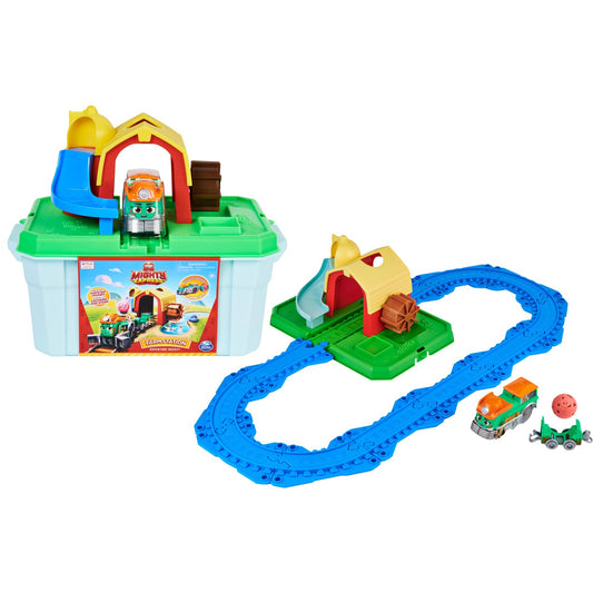 Spin Master Mighty Express Farmbahnhof Spielset mit Farm-Frieda, Spielfahrzeug