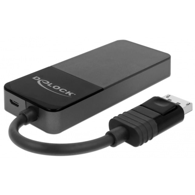 DeLOCK DisplayPort Splitter 1.4 > 3x HDMI MST (schwarz, 12,5cm Kabel)
