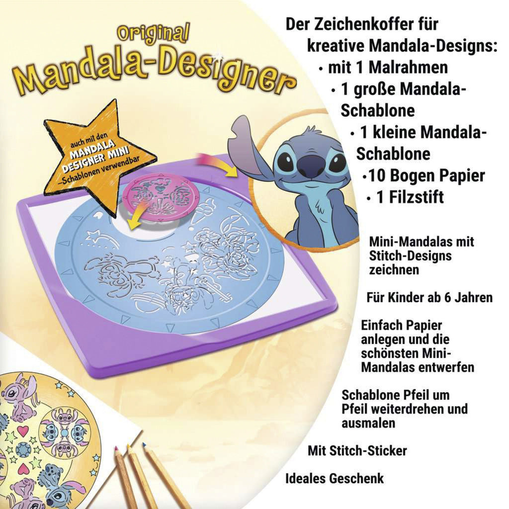 Mandala Designer Midi - Disney Stitch, Malen