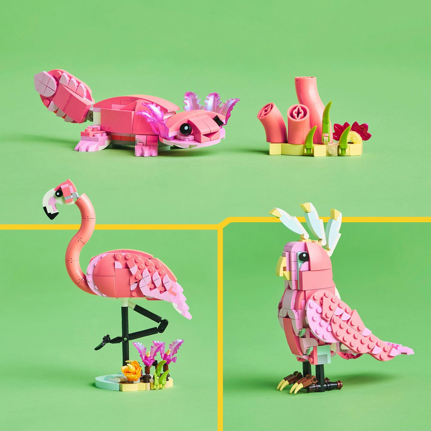 31170 Creator 3-in-1 Rosa Flamingo, Konstruktionsspielzeug