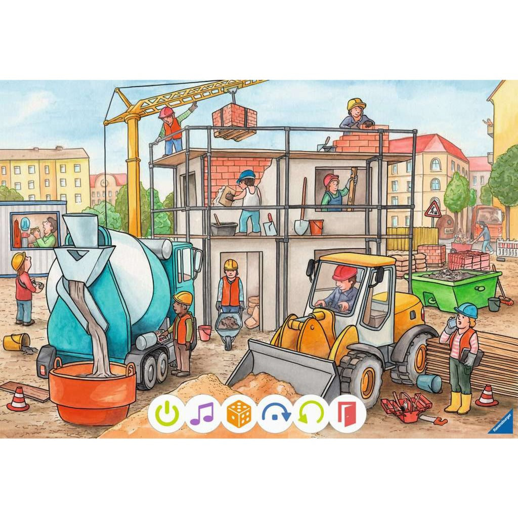 Ravensburger tiptoi Puzzle für kleine Entdecker: Baustelle