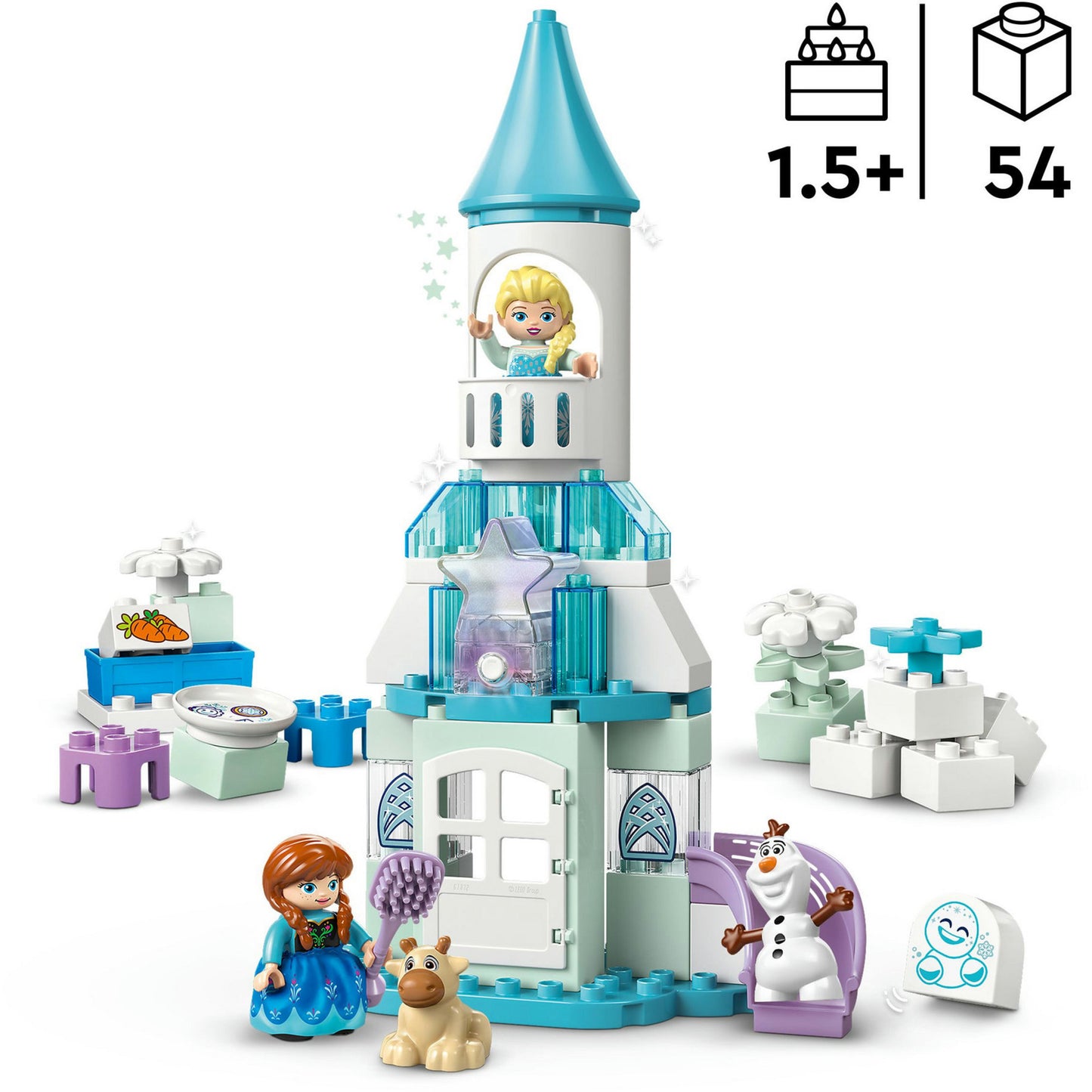 10455 DUPLO Disney Annas und Elsas Party im Eispalast, Konstruktionsspielzeug