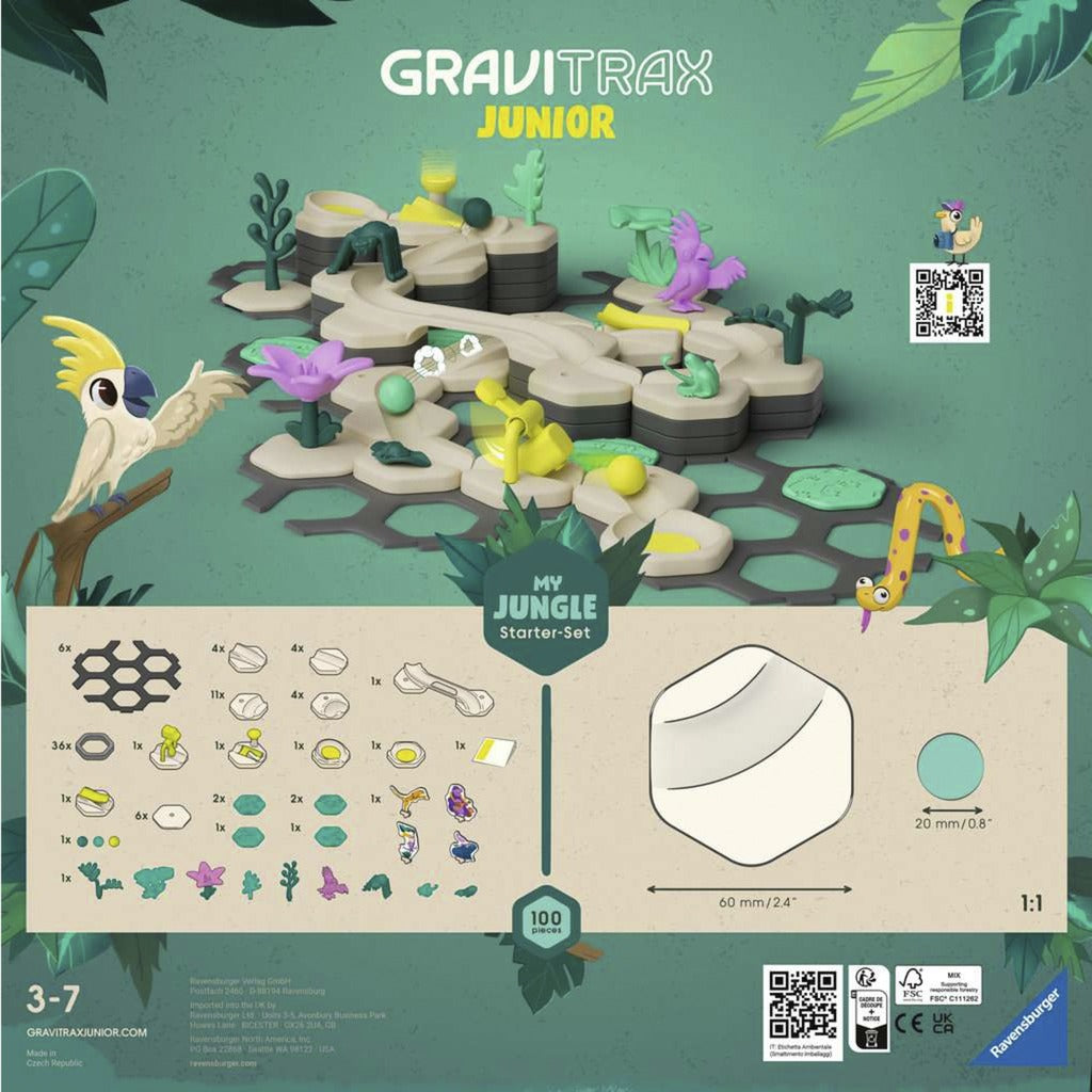 Ravensburger GraviTrax Junior Starter-Set L Jungle, Bahn