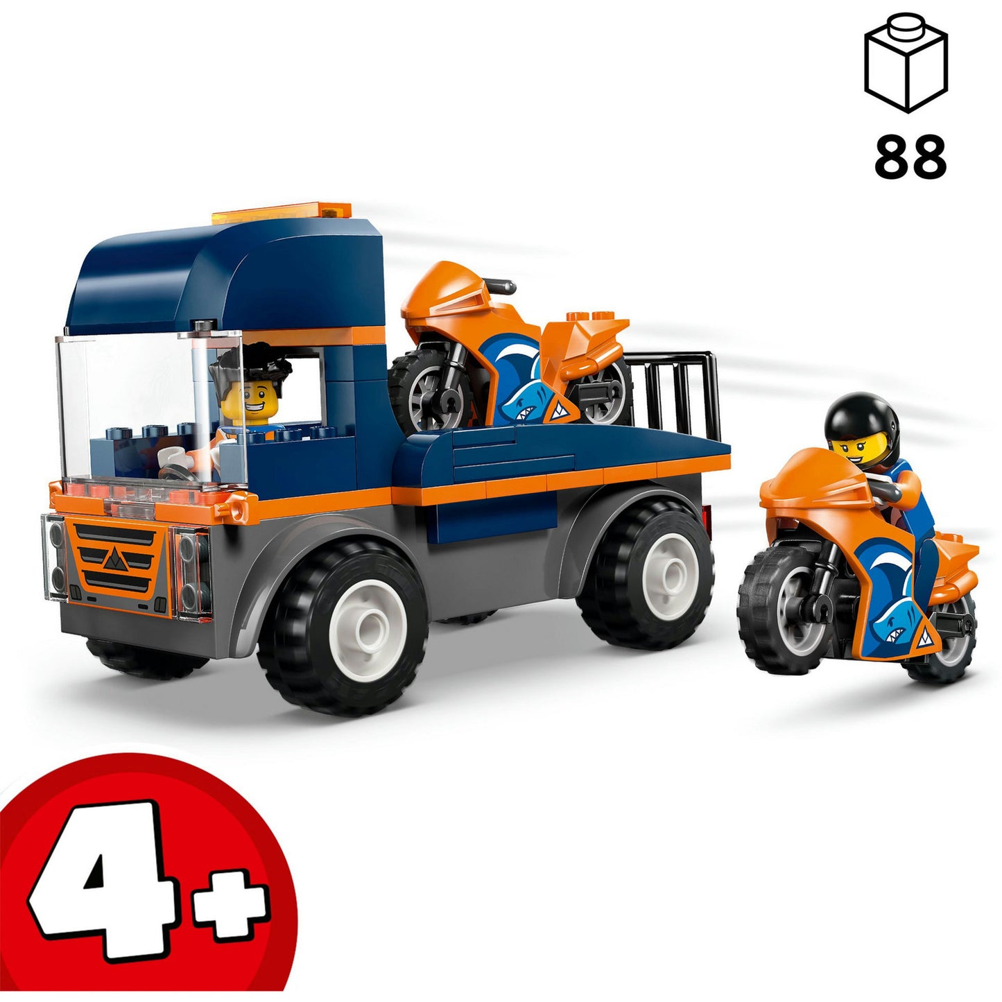60491 City Motorradtransporter, Konstruktionsspielzeug