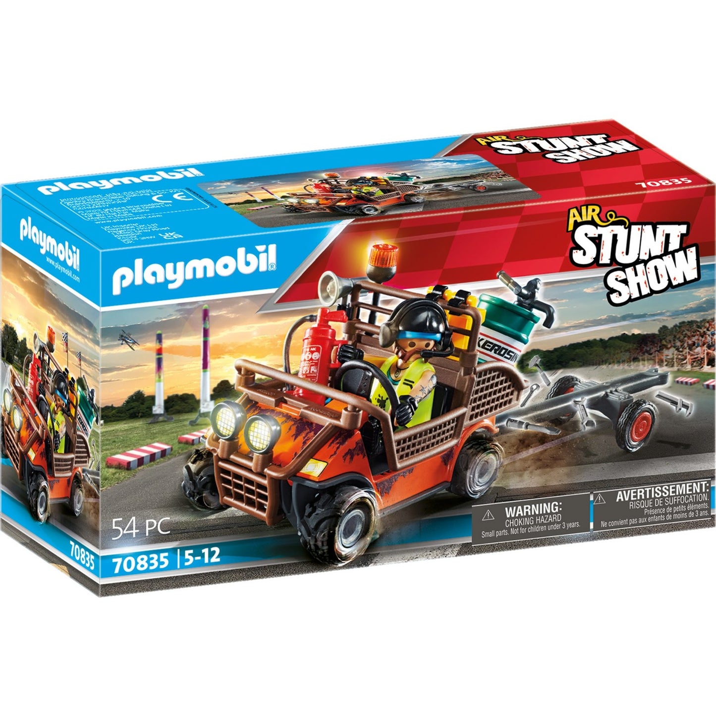 PLAYMOBIL 70835 Air Stuntshow mobiler Reparaturservice, Konstruktionsspielzeug