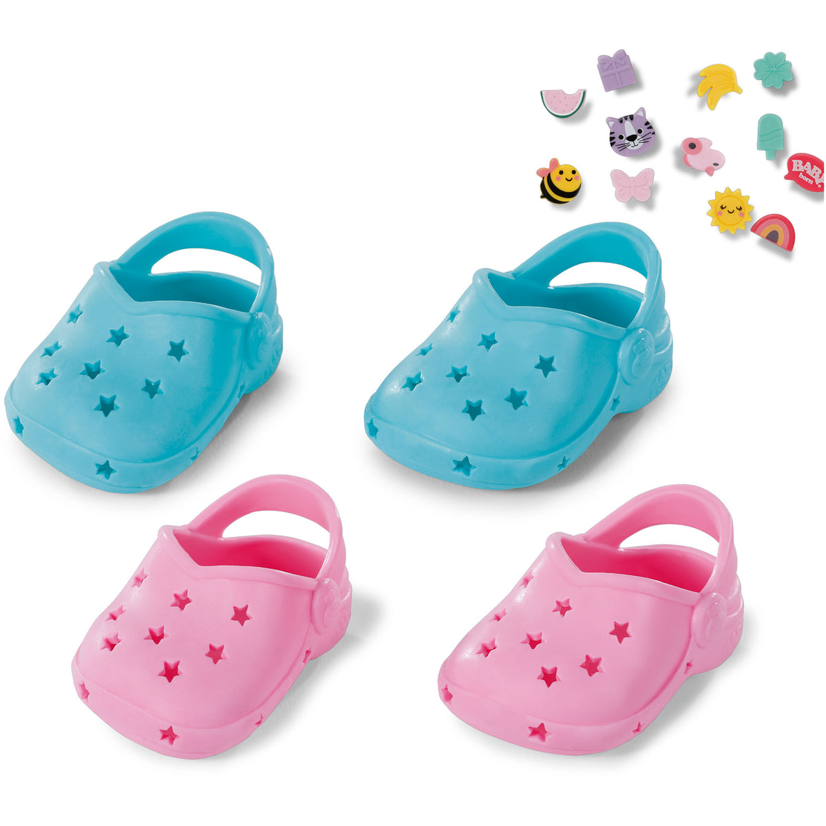 BABY born Badeschuhe mit Pins 2 Paar 43cm, Puppenzubehör