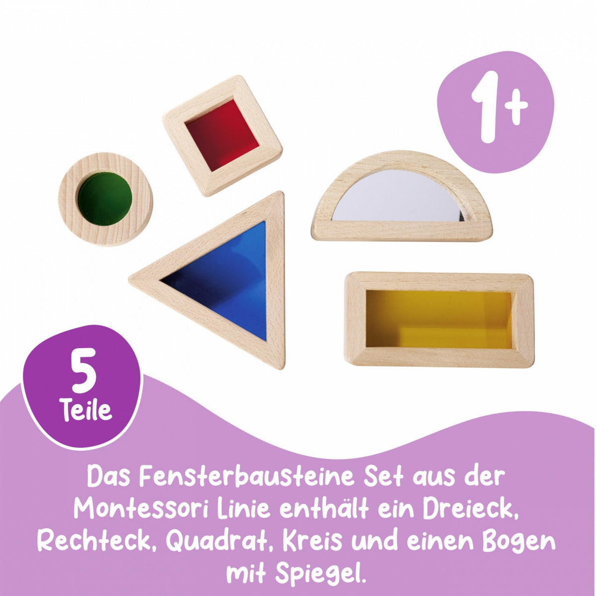 Montessori Fensterbausteine, Konstruktionsspielzeug