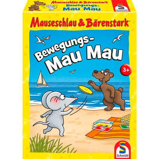 Schmidt Spiele Mauseschlau & Bärenstark: Bewegungs-Mau Mau, Kartenspiel