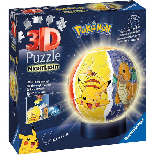 Ravensburger 3D Puzzleball Nachtlicht Pokémon (72 Teile)