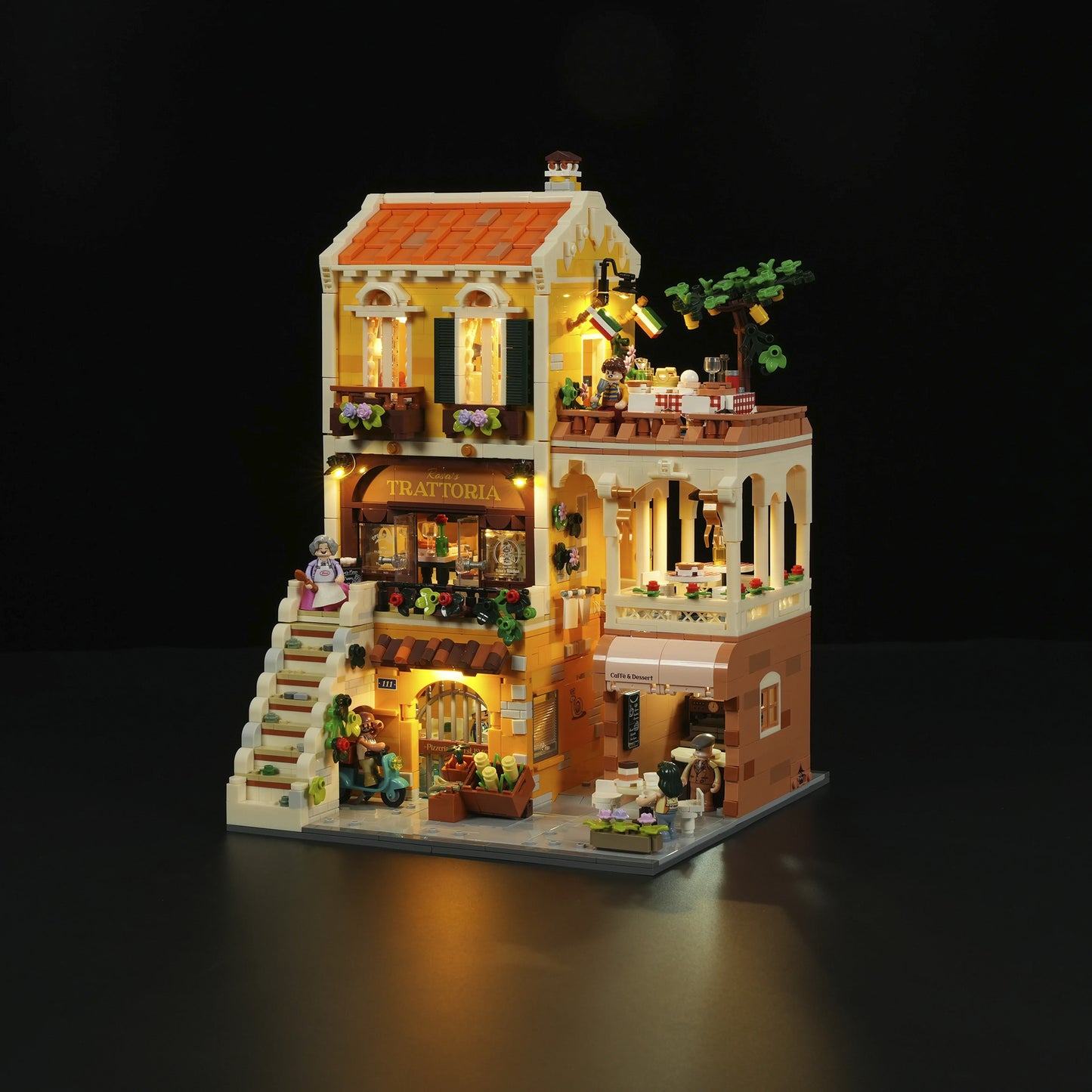 Italienisches Restaurant mit Hausmannskost, Konstruktionsspielzeug
