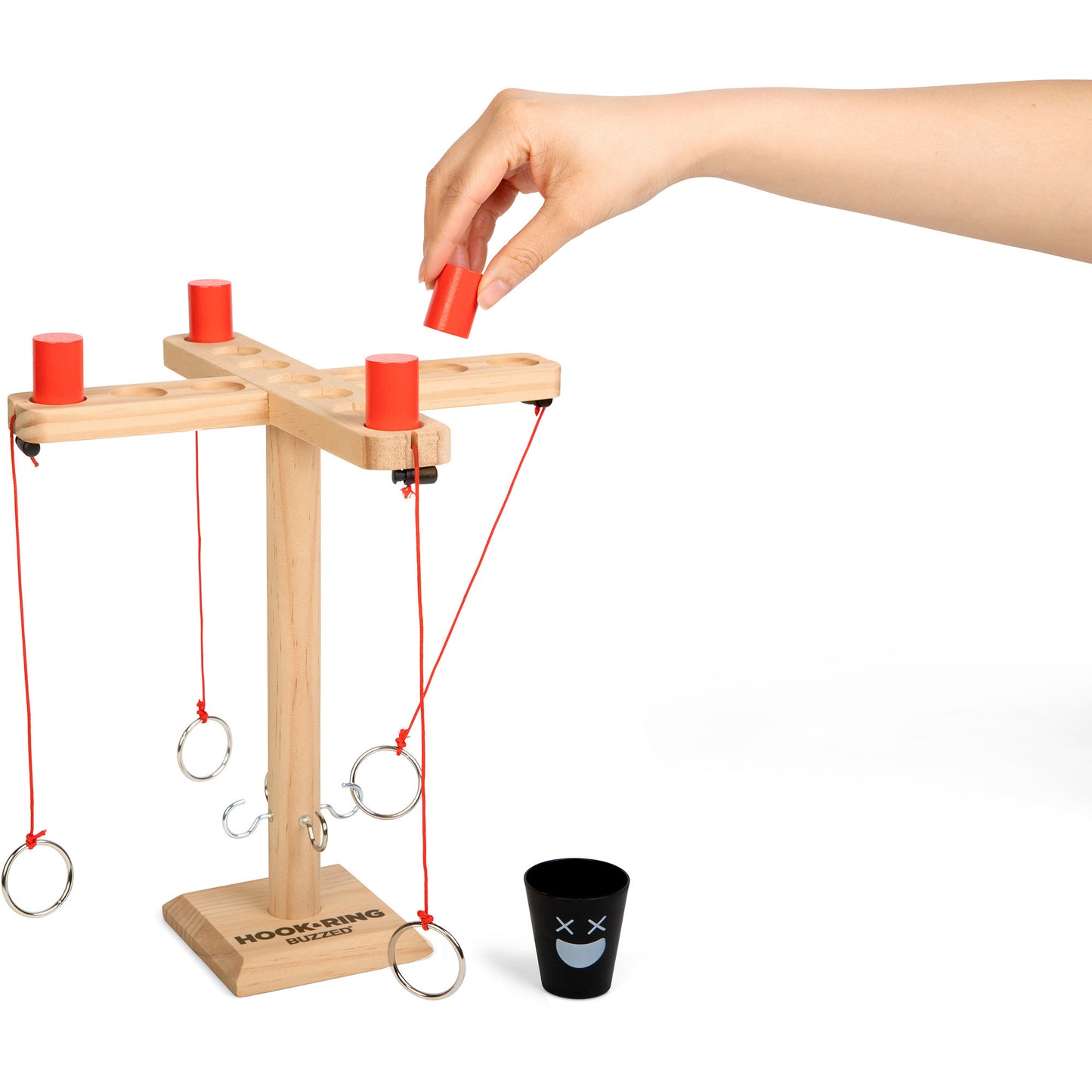 Buzzed 4-Way Hook & Ring, Partyspiel