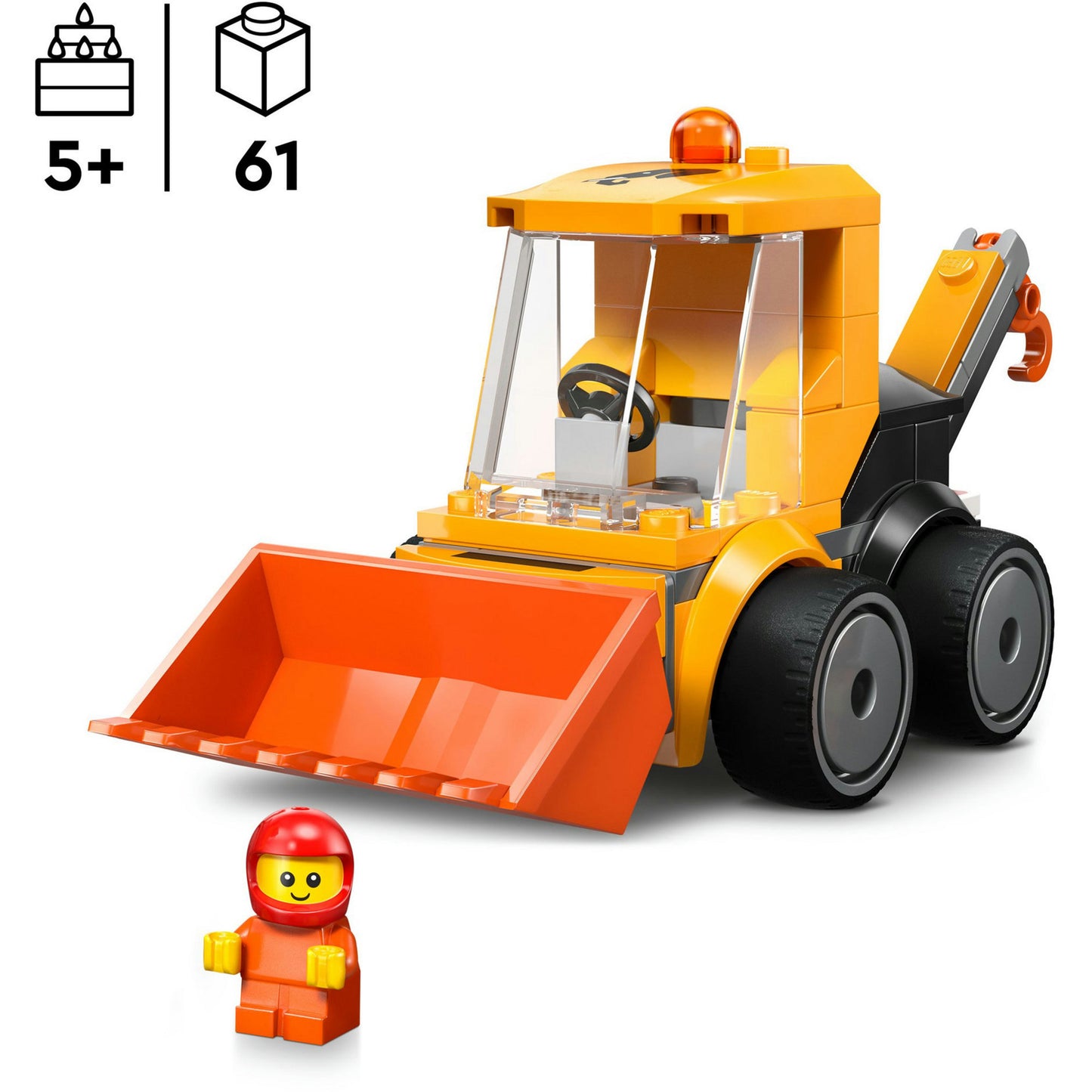 60483 City Coole Flitzer - Radlader, Konstruktionsspielzeug