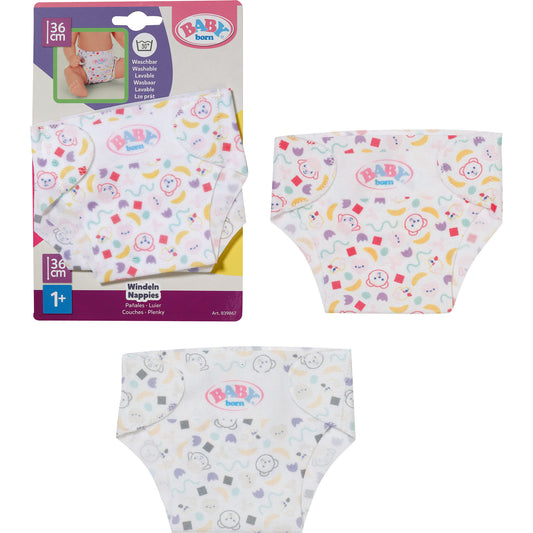 BABY born Windeln 36cm 2er Pack, Puppenzubehör