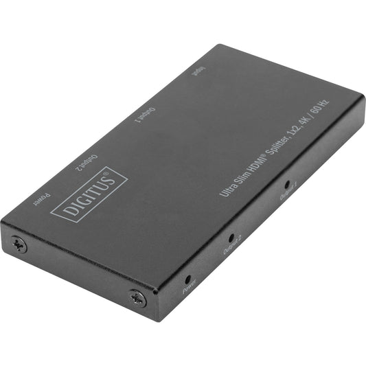 Digitus Ultra Slim HDMI Splitter, 1x2, 4K / 60 Hz (schwarz)