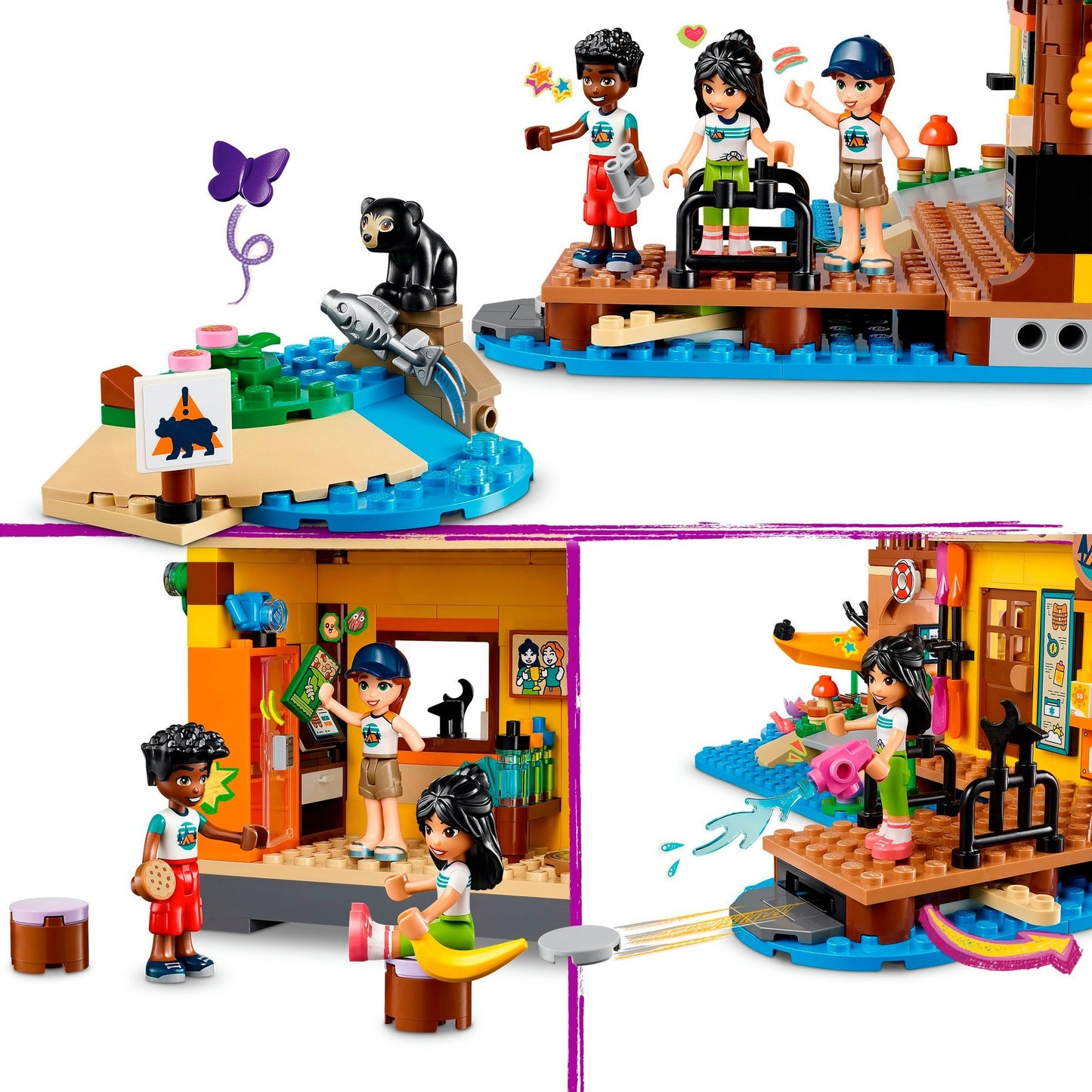 LEGO 42626 Friends Abenteuercamp mit Kayak, Konstruktionsspielzeug