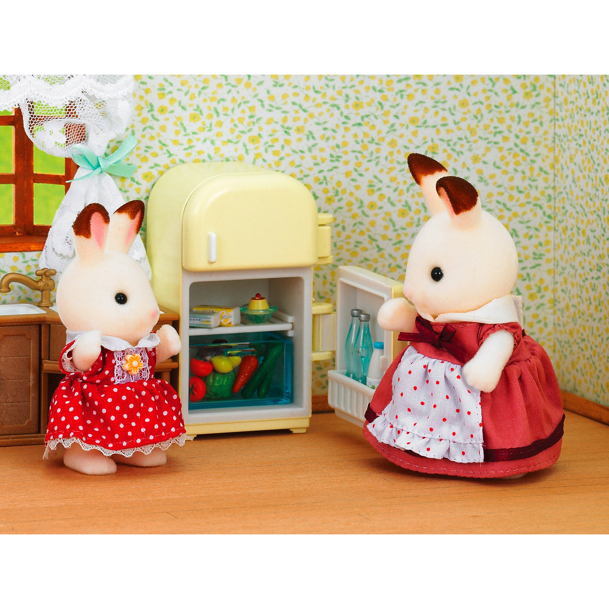 Sylvanian Families - Schokoladenhasen Mutter Küchen Set, Konstruktionsspielzeug