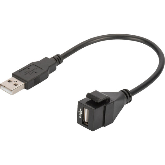 USB 2.0 Keystone-Modul USB-A Stecker > USB-A Buchse